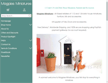 Tablet Screenshot of magpies-miniatures.net